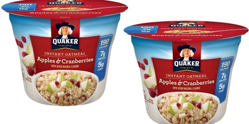 Amazon: Quaker Instant Oatmeal Apples & Cranberries 24-Count Cups Just $15.58 Shipped