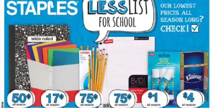 Staples: Back to School Deals Starting September 4th (BIG Savings on Ticonderoga Pencils & More)