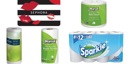 Staples: $100 Sephora eGift Card Only $90 + Nice Deals On Household Products