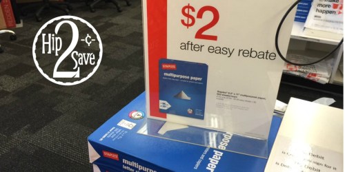 Staples: 1¢ Ream of Paper After Rebate + Clearance Finds on Bounty, Clorox Wipes & More