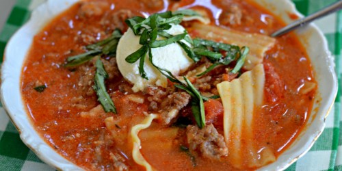 This Easy Lasagna Soup Recipe Is The Perfect Winter onlinefort Food