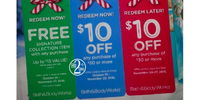 Bath & Body Works: FREE Signature Collection Item Coupon w/ Purchase & More (Check Your Mail)