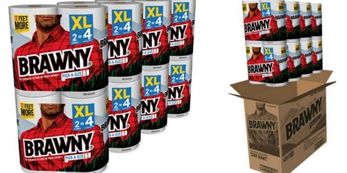 Brawny XL Paper Towels 8-Pack Only $9.99 (Today Only)