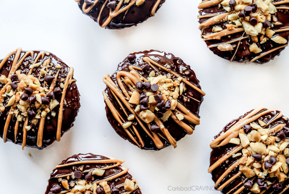 No-Bake Mini Chocolate Peanut Butter Pies