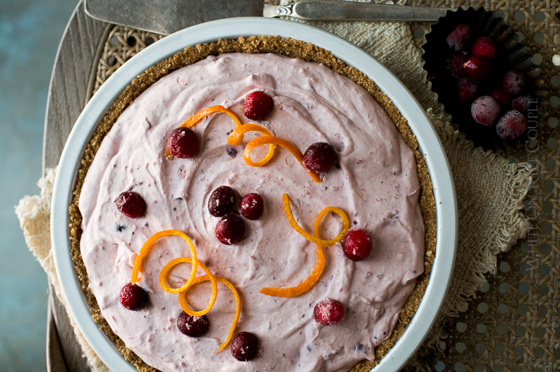 No-Bake Fluffy Cranberry Pie