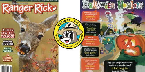 Ranger Rick Magazine As Low As $9.50 Per Year with NO Auto Renewal (Just 95¢ Per Issue Shipped)