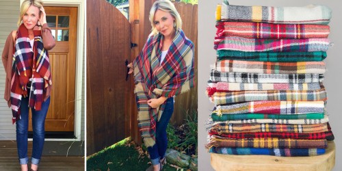 Cents of Style Plaid Blanket Scarves ONLY $12.95 Shipped