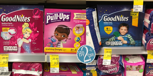 Walgreens: Huggies Pull-Ups or GoodNites Boxes AND Flushable Wipes Just $20.98 (After Rewards)