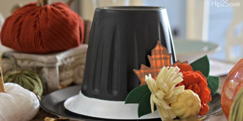 Dollar Store Thanksgiving Hat Centerpiece