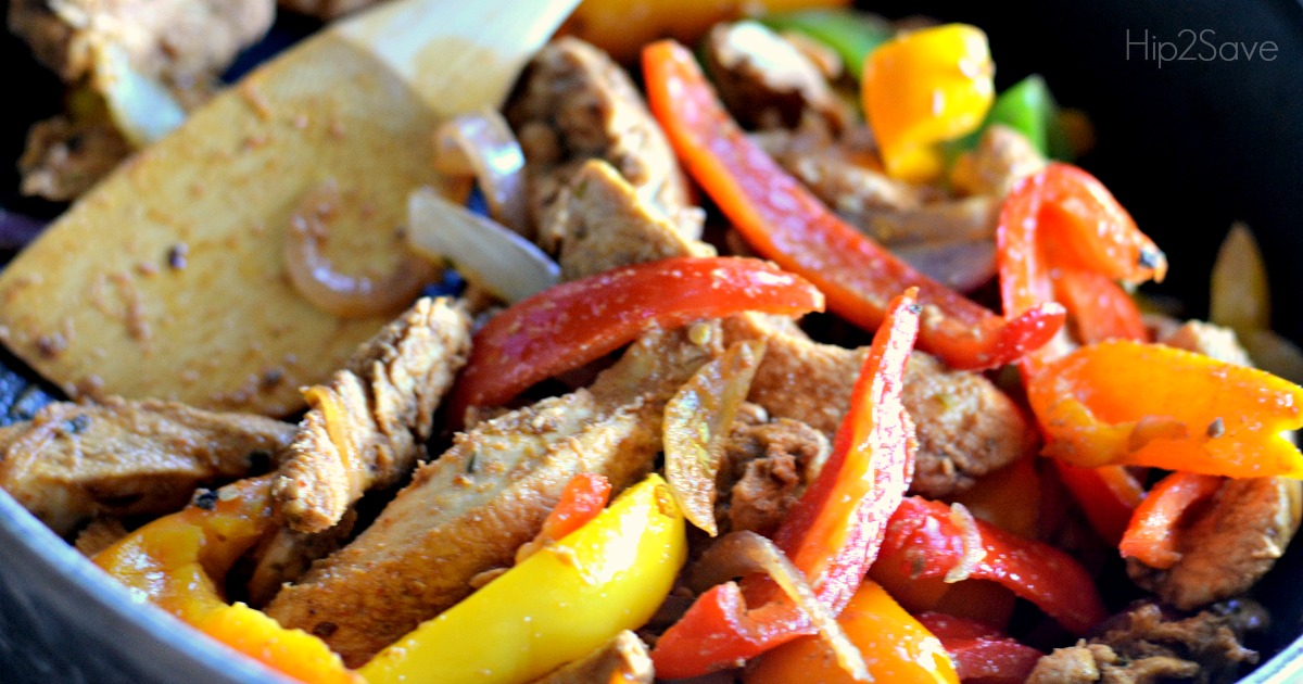 easy skillet chicken fajitas