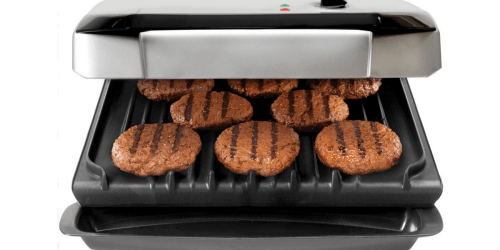 George Foreman 120″ Fixed Plate Grill Only $31 (Regularly $69.99) – Fits 8 Servings at Once!