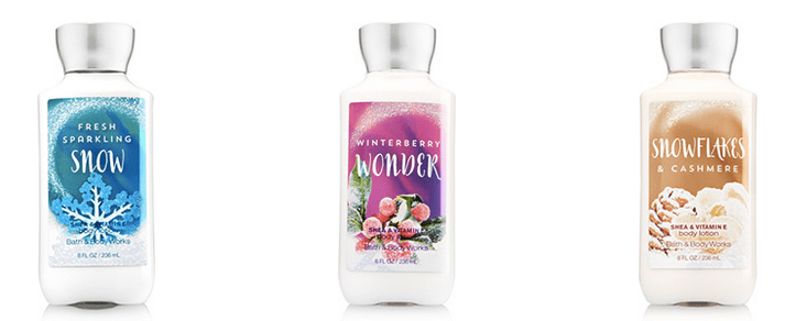 Bath & Body Works Lotions 