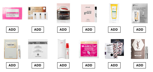 Sephora Samples