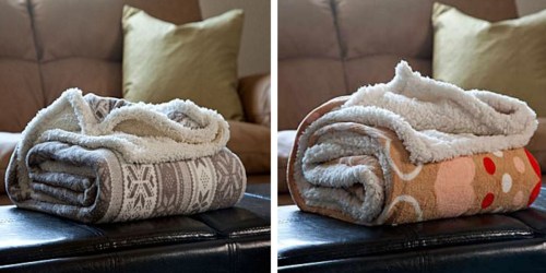 Staples.online: Lavish Home Fleece Sherpa Blanket Throws Only $9.99 (Regularly $34.99)