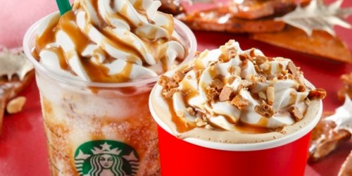 Buy 1 Get 1 FREE Starbucks Holiday Beverages (Through Tomorrow, 11/14)