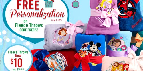 Disney Store: Personalized Fleece Throw + Tsum Tsum Plush $13.99 Shipped (+ $8 Sleepwear!)