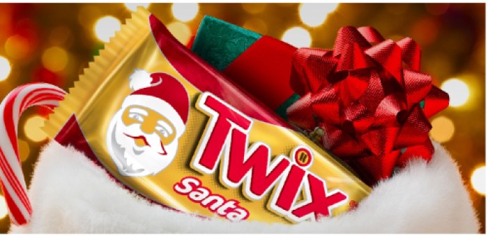 Kroger & Affiliates: FREE Snickers Tree or Twix Santa Singles eCoupon