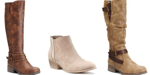 Kohl’s.online: *HOT* Boots ONLY $16.99 Per Pair + Earn $15 in Kohl’s Cash When You Order 3 Pairs