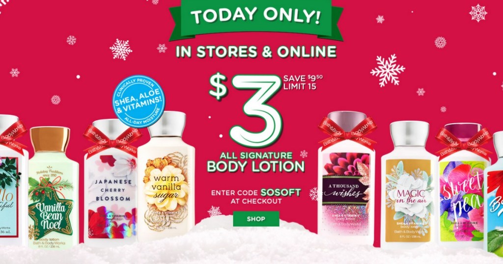 Bath & Body Works Lotions Sale 