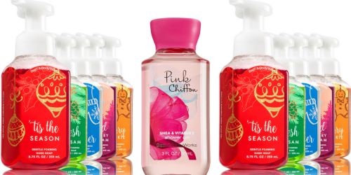 Bath & Body Works: Hand Soaps ONLY $2.40 Each Shipped + Free Travel Size Shower Gel