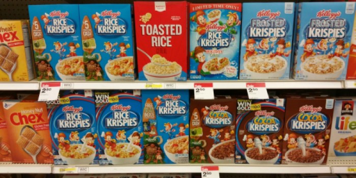 Target: 30% Off Kellogg’s Cereals = Great Buys on Rice Krispies, Frosted Flakes & More