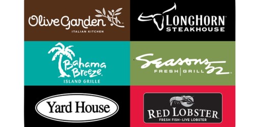 FREE $20 Darden eGift Card w/ $100 Darden Gift Card Purchase (Olive Garden, Red Lobster & More)