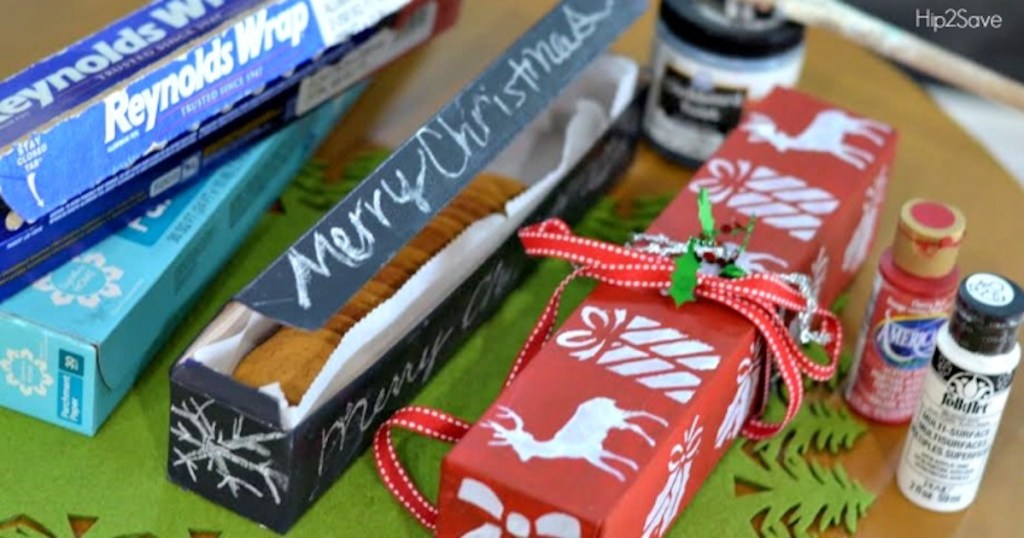 DIY christmas treat boxes