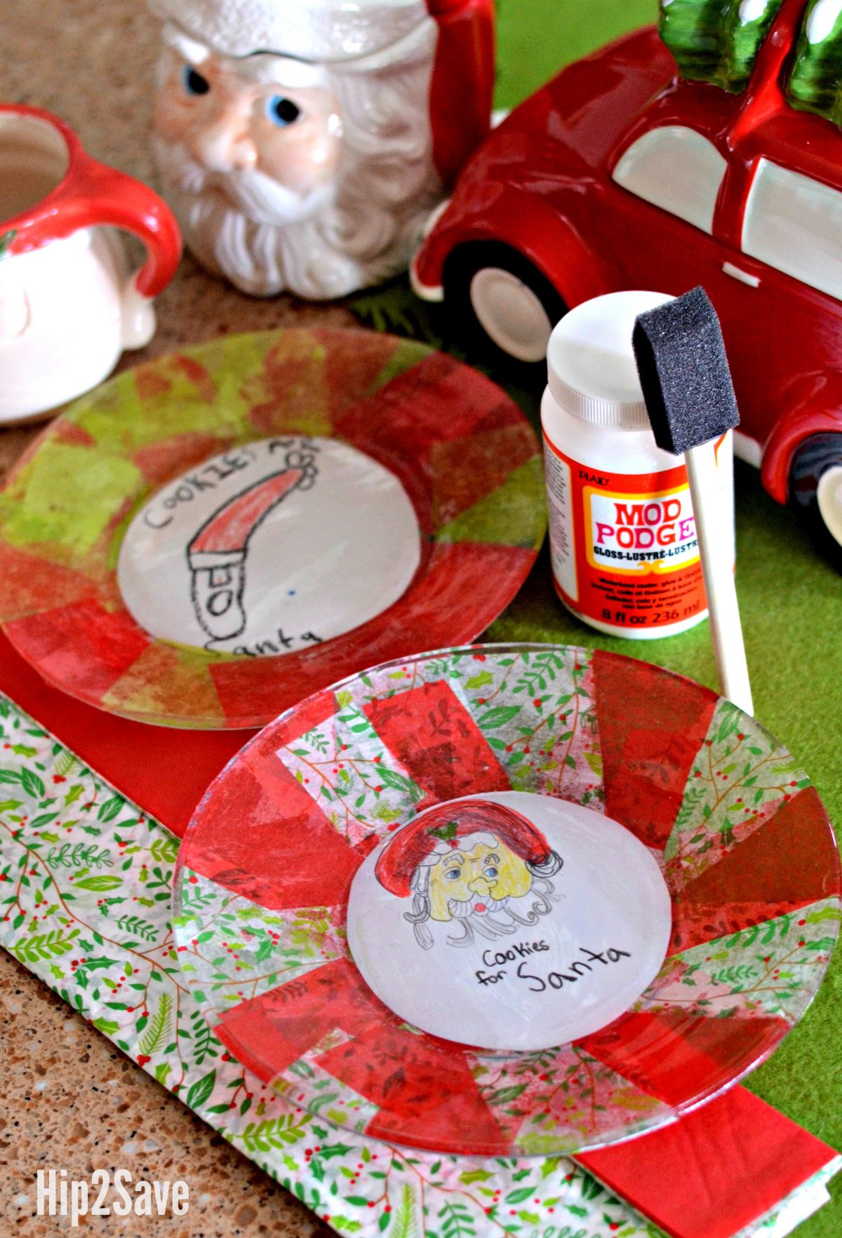 mod-podge-christmas-santa-plates