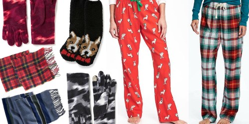 Old Navy: $1.20 Scarves, $1.50 Gloves, $2 Socks, $7 Pajama Pants (Score 8 Items for $23 Shipped!)