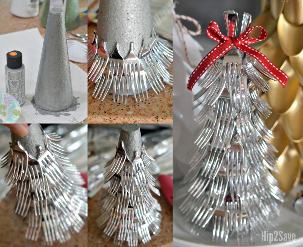 plastic fork tree