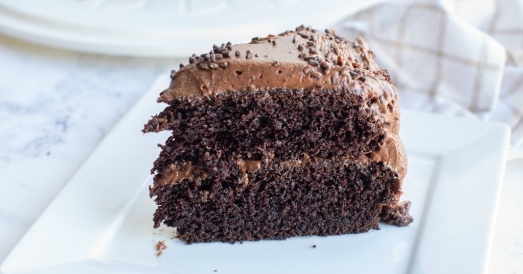 Espresso Cake on a plate