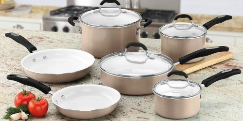 Sam’s Club: Cuisinart Ceramic Nonstick 10-Piece Cookware Set Only $59.98 Shipped (Reg. $159)