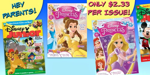 Weekend Magazine Sale: Disney Princess, Sparkle World or Disney Junior Magazine Just $2.33 Per Issue