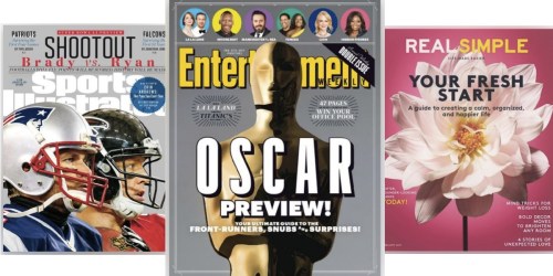 FREE Magazine Subscriptions: Sports Illustrated, Entertainment Weekly, Real Simple + More