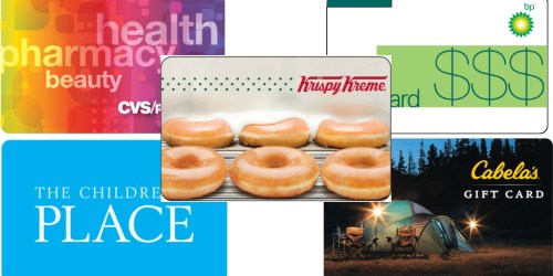 eBay: Save on Gift Cards (Krispy Kreme, CVS, Cabela’s, The Children’s Place & More)