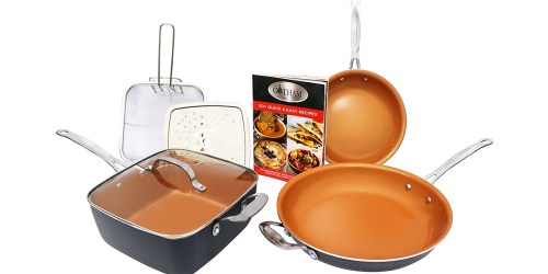 Amazon: Gotham Steel Titanium 7-Piece Ceramic Pan Set Only $79.99 Shipped (Regularly $199.99)