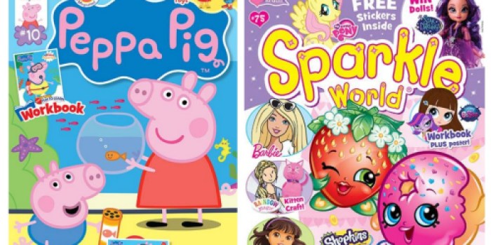 Weekend Magazine Sale: Peppa Pig, Sparkle World or Disney Junior Magazine $2.33 Per Issue