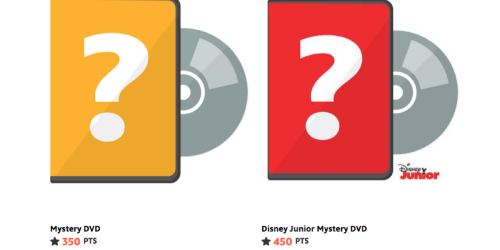 Disney Movie Rewards: Mystery DVD Only 350 Points Or Disney Jr. DVD Only 450 Points