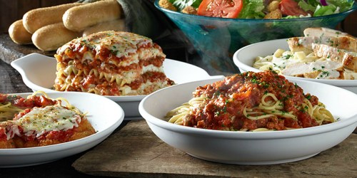 Olive Garden: Unlimited Servings of Classic Entrées Starting at Just $11.99 (Dine-In Only)