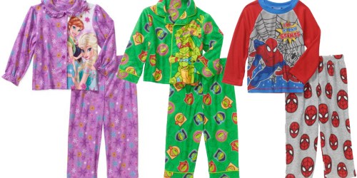 Walmart.online: Kids 2-Piece Pajama Sets Only $4.88 – Frozen, TMNT, Spider-Man & More