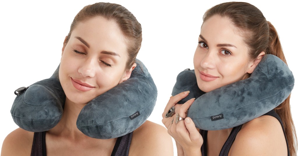 Purefly Velvet Travel Pillow