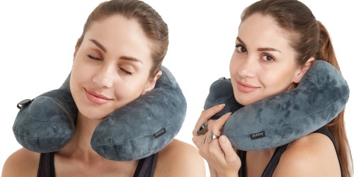 Amazon: Purefly Velvet Travel Pillow Only $12.99 (Fantastic Reviews)