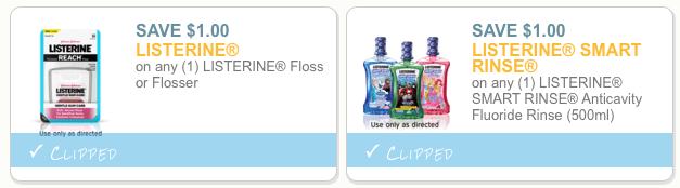 listerine coupons