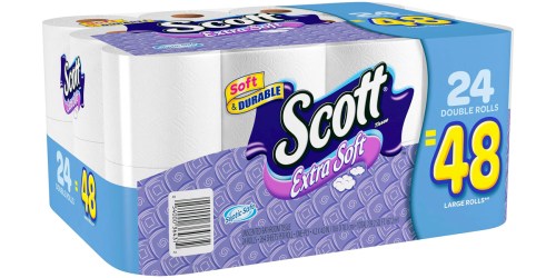 Staples: Scott Extra Soft Bath Tissue 24-Pack Only $7.99 (Regularly $15.99)