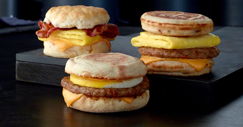 McDonald's Breakfast sandwiches