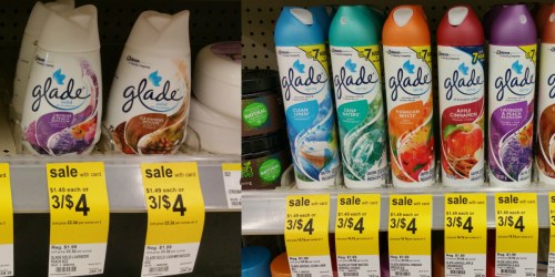 Walgreens: Glade Solid Air Fresheners or Aerosol Sprays 46¢ Each (After Register Reward)