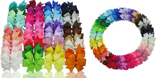 Amazon: FORTY Girls’ Hair Bows ONLY $9.99 (Just 25¢ Per Bow)