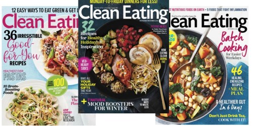 Clean Eating Magazine Two Year Subscription – Just $1.11 Per Issue