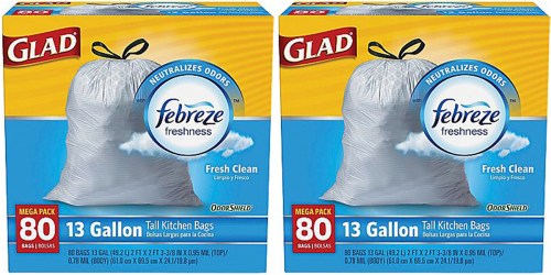 Staples.online: 80 Glad OdorShield Tall Kitchen Trash Bags As Low As $9.03 (Regularly $15.99)