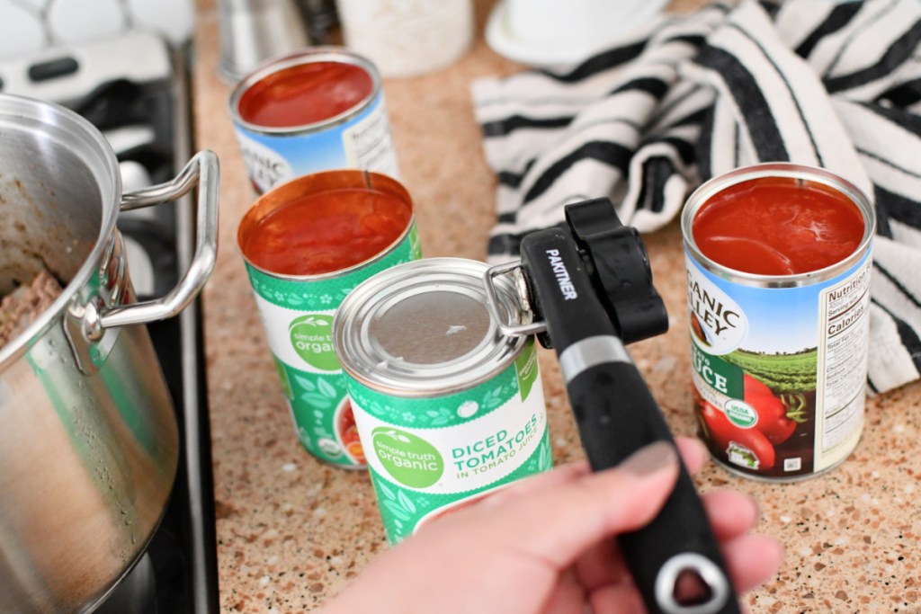 opening diced tomatoes